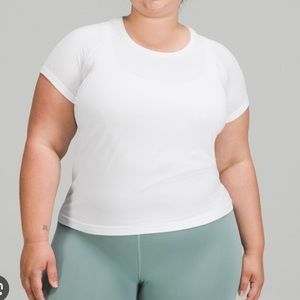Lululemon Swiftly Tech Race Length White Tee